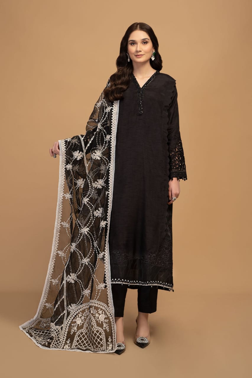 Black Maria-B Lawn Embroidered 3 pc MB-679