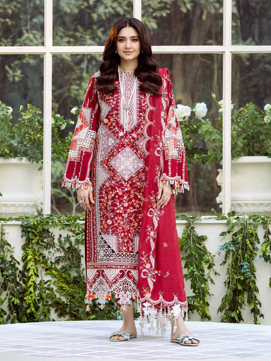 Eid Collection BIN ILYAS Embroidered lawn 3pc
