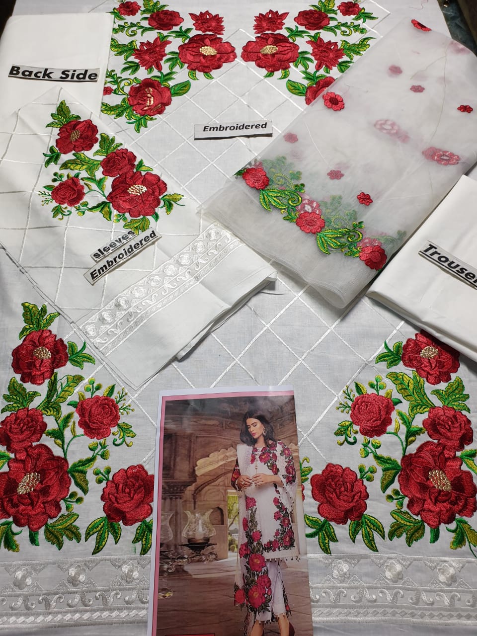 Charizma CH-50 three piece Lawn Embroidered Suit