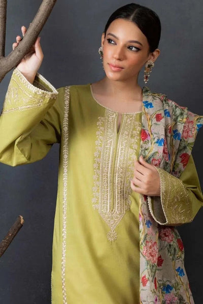 sapphire  Embroidered lawn Three Piece sp-36