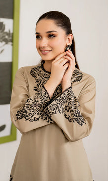 Garnet - 3PC (Unstitched) Dhanak Embroidered Suit - GIR700