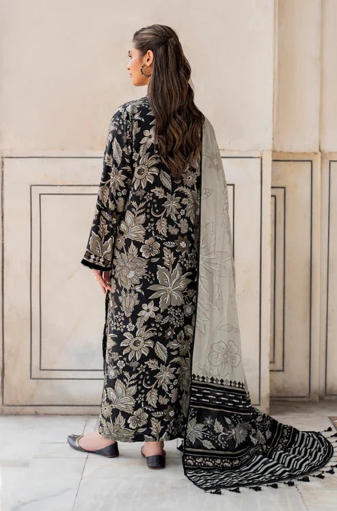 Baroque D-786 Printed three piece (Khaddar)