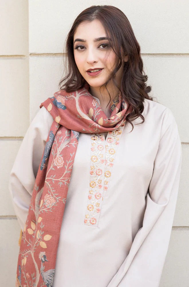 sitarahclothing Fcc-189 off white Dhanak three piece