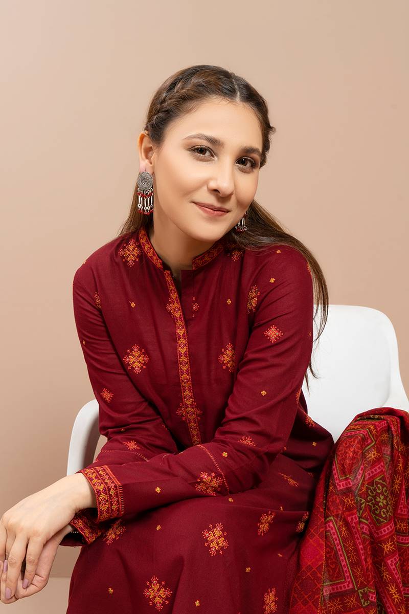 Kayseria Embroidered lawn Three Piece SPL-760