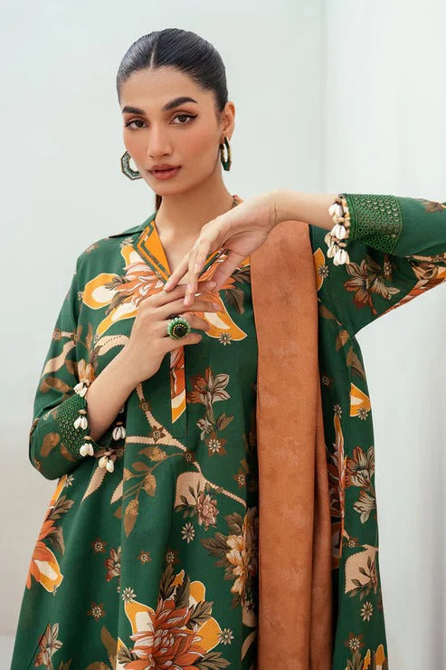 Baroque D-75  Printed three  piece suit