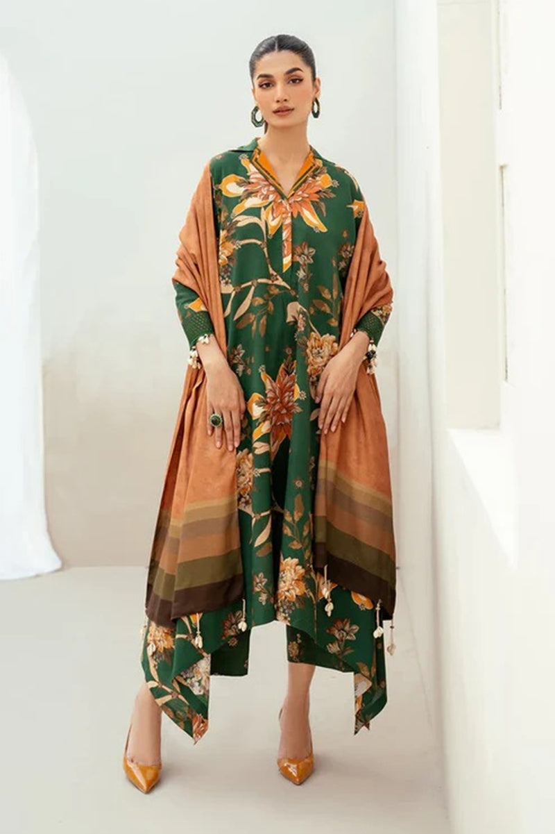 Baroque D-75  Printed three  piece suit