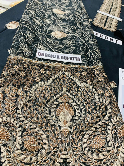 Bareeze  D 349 Black Embroidered Three Piece Lawn Collection