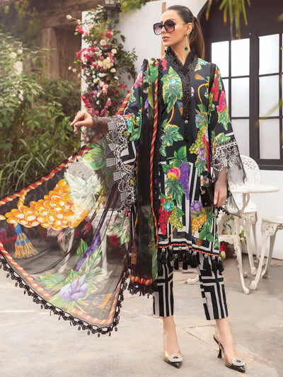 M-Print 1040 Lawn Digital Printed Three Piece