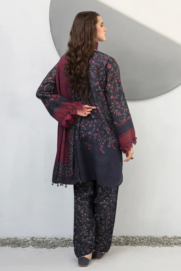 Baroque D-801 Printed khaddar  three  piece