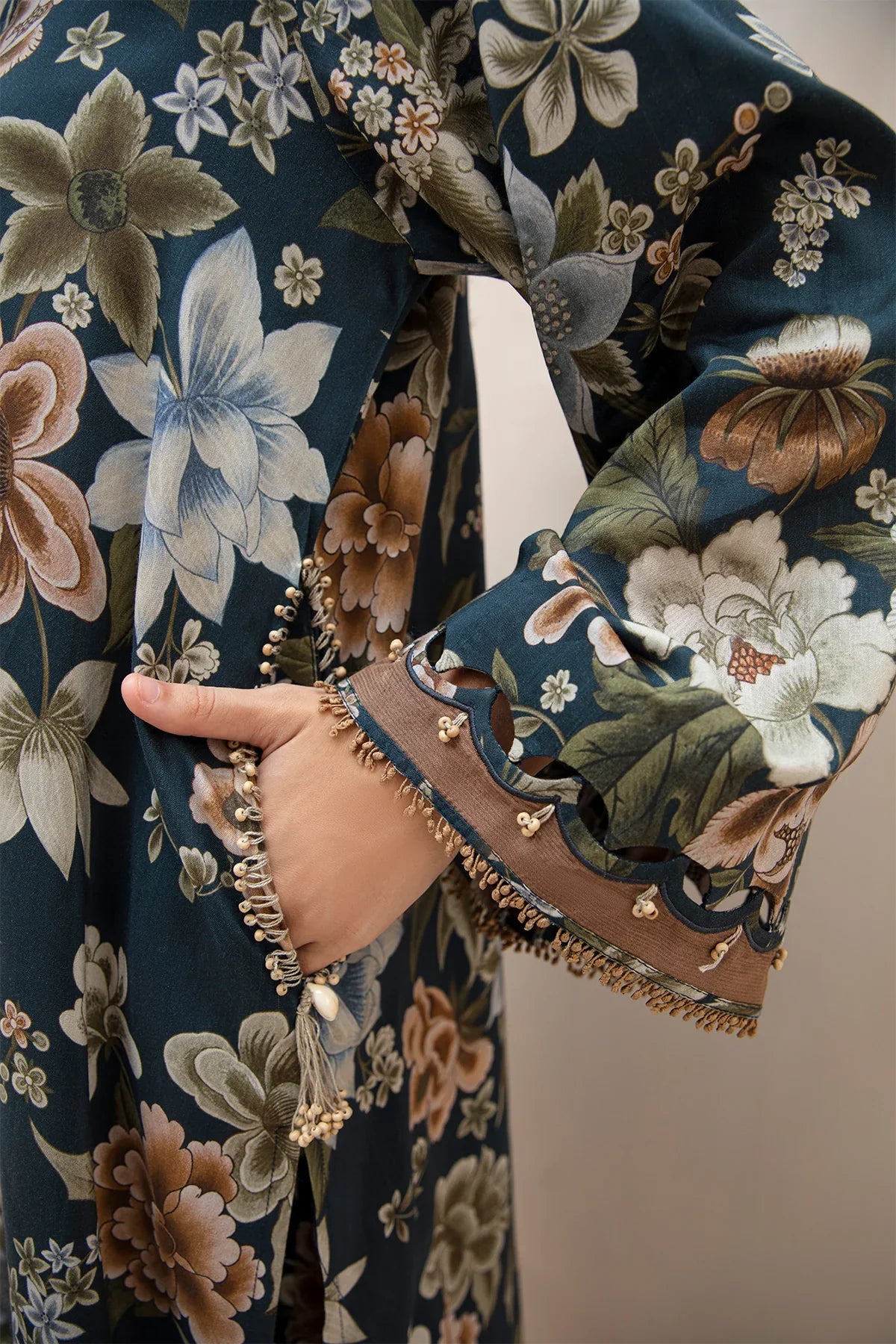 Baroque D-793 Printed three  piece suit