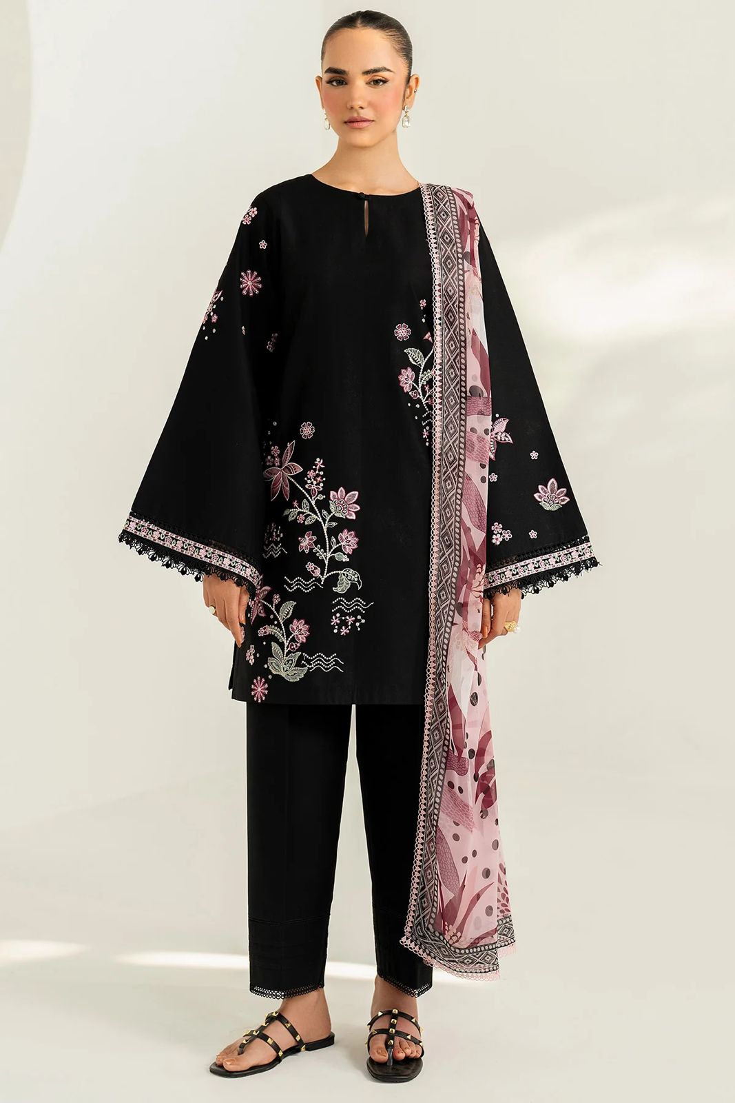 Farasha Embroidered Three Piece Lawn FR-132