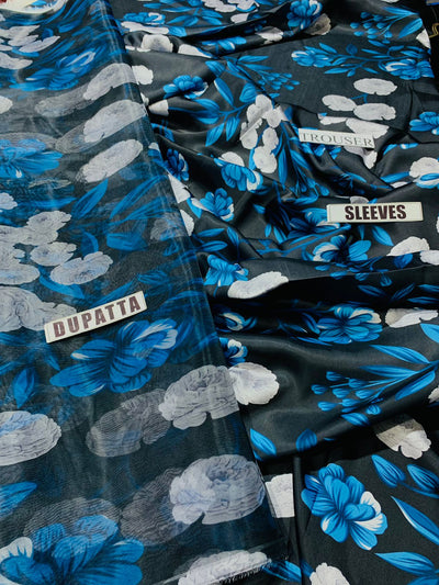 fcc-840 Printed Airjet Viscous Silk Three Piece