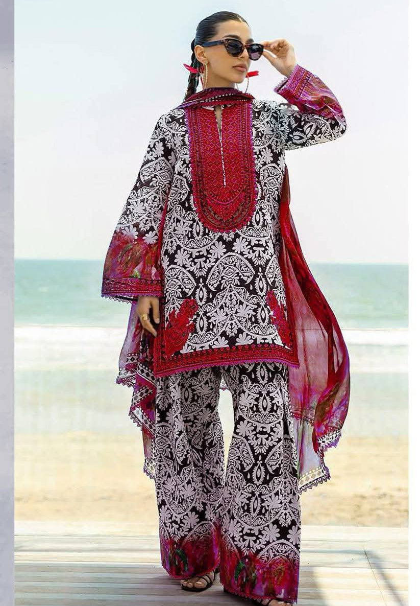 Zainab chotani Embroidered lawn Three Piece ZC-6688