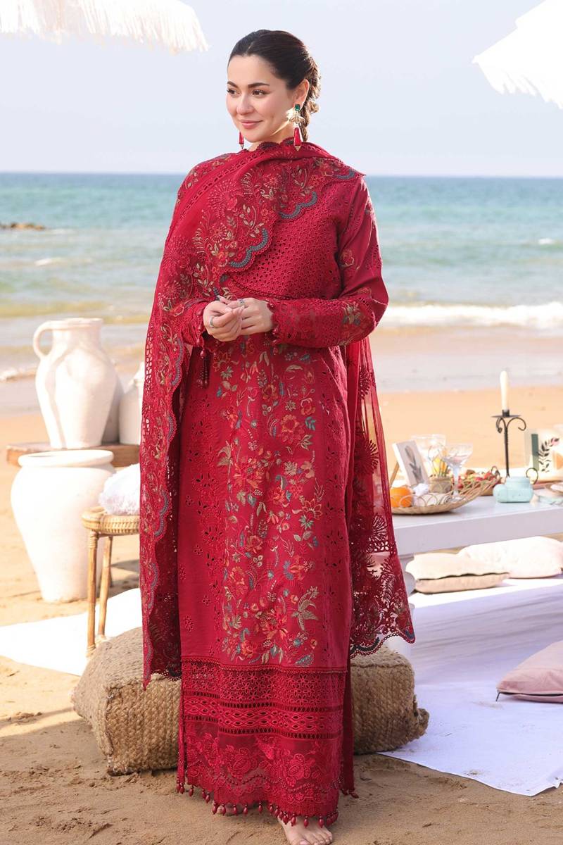 Imrozia Embroidered Dhanak Three Piece D-60