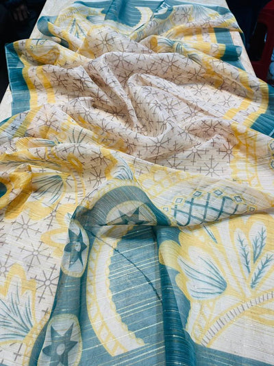 Chikenkari lawn Embroidered Three Piece Collection (D-762 Musturd)