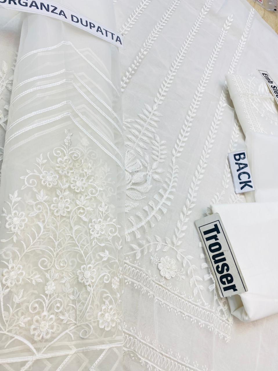 femalechoice Design#11 Organza Airjet Embroidered 3 pc