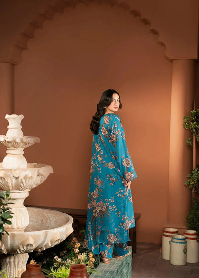 fcc-156 Printed Airjet Shamoz Silk Three Piece