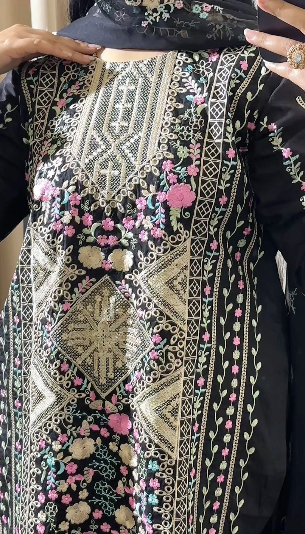 Eid Collection BIN ILYAS Embroidered lawn 3pc