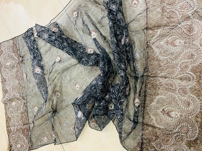 Bareeze  D 349 Black Embroidered Three Piece Lawn Collection