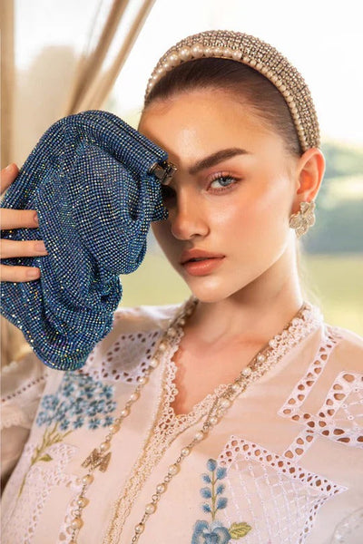 Maria B Chikenkari Embroidered lawn Three Piece MB-0126