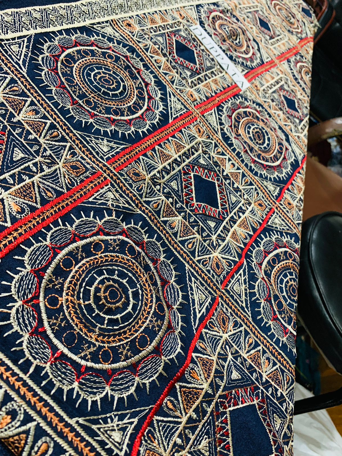 FCC-189 Blue Embroidered Dhanak Three Piece Winter Collection