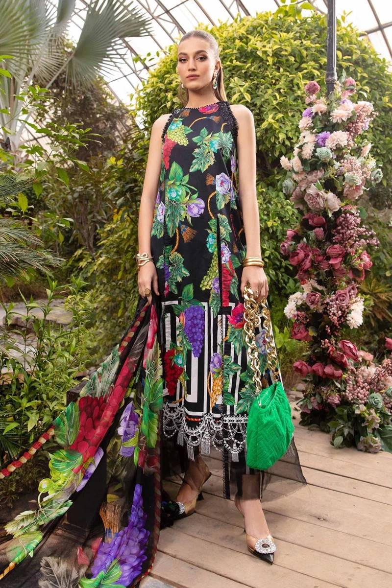 M-Print 1040 Lawn Digital Printed Three Piece