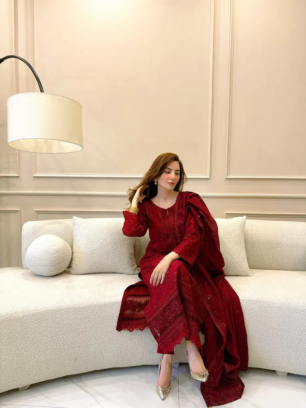 EID Collection Zarqash Embroidered lawn 3PC