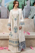 Qalamkar Chikenkari Embroidered lawn Three Piece